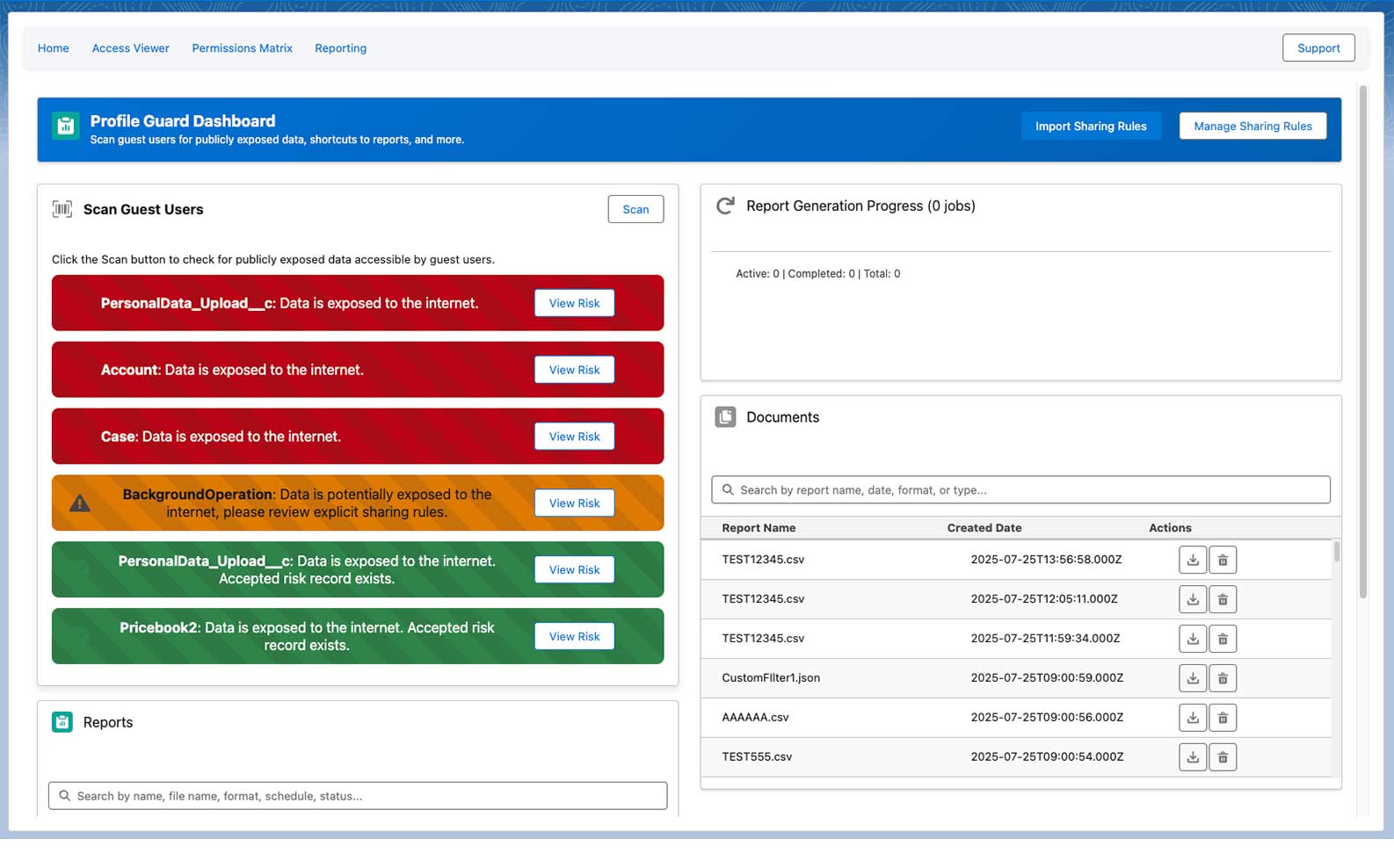 Profile Guard Dashboard